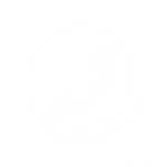 Das Symbol für den Bereich "Kontakt": Ein alter Telefonhörer. Um den Telefonhörer ist die Telefonleitung so herumgelegt, dass sich ein @-Zeichen bildet.